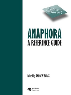 cover image of Anaphora